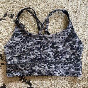 lululemon energy bra long line - size 8